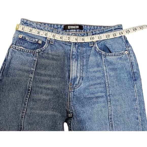 COPY - Reformation Val 90s Mid-Rise Straight-Leg Jeans Size 25( equals to size … - Picture 6 of 11